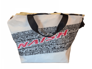 Grand Sac Plage Tissu Voile Recyclé