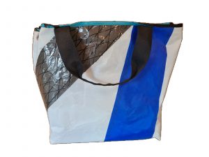 Grand Sac Plage Tissu Voile Recyclé